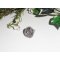 Originele cabochon ring met pyriet steen op verstelbare ring