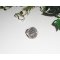 Originele cabochon ring met pyriet steen op verstelbare ring