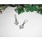 Groene kristallen diamanten oorbellen op 925 sterling zilver