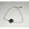 925 zilveren armband met hematietparel aan zilveren ketting