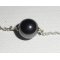925 zilveren armband met hematietparel aan zilveren ketting