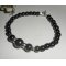 Armband met hematietstenen en zilver 925