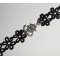 Originele armband met anker en roer op zwarte kant