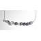 Originele armband muzieknoot en hematietkralen aan 925 zilveren ketting
