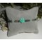 Parels en roze groene gorgonian armband op zilveren sluiting