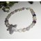 Amethist en fluoriet ster armband op 925 zilver
