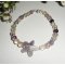 Amethist en fluoriet ster armband op 925 zilver