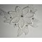Witte kanten bloemenceremonie ketting met Swarovski kristal