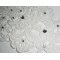 Witte Kant Ceremonie Ketting met Swarovski Kristal Bloem Ontwerp