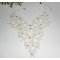 Ceremoniële halsketting met arabesk patroon en bloemen met Swarovski kristal
