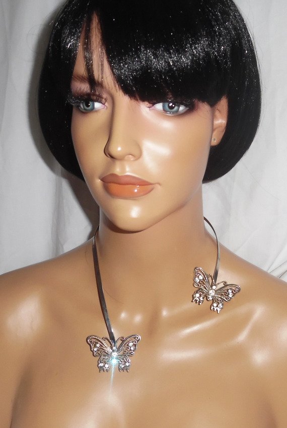 Originele Swarovski kristallen vlinderketting