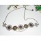 Bronzen tiara met roze en paarse Swarovski kristallen strass