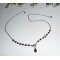 2 in 1 paarse boheemse kristallen tiara met bloemmotief