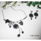 Halssieraad Originele gelaste metalen ketting met paard en hematietstenen