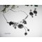 Halssieraad Originele gelaste metalen ketting met paard en hematietstenen