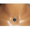 Set Swarovski kristal blauwe hart hanger aan 925 zilveren ketting
