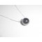 Hematietsteen hanger aan 925 zilveren ketting