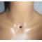 Hematietsteen hanger aan 925 zilveren ketting