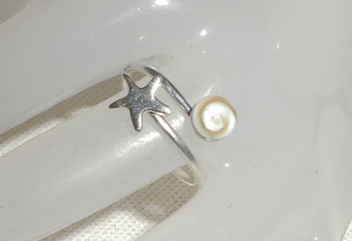 Originele 925 Sterling Zilveren Ring met St. Lucia Oog Muzieknoot 