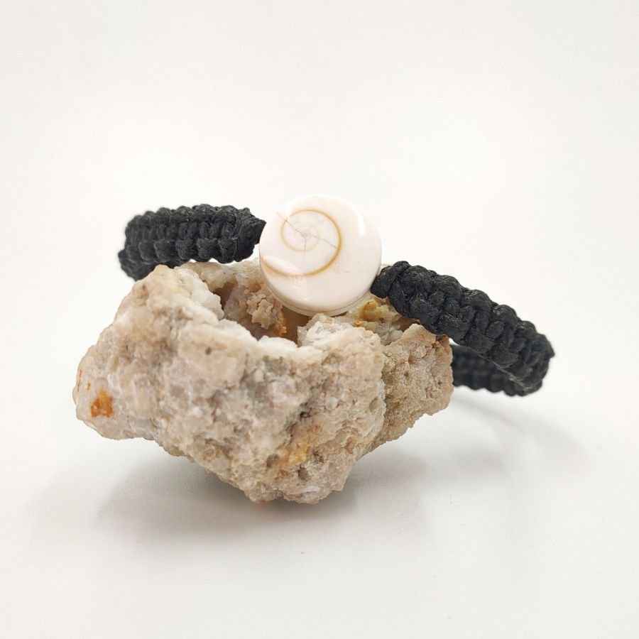 Geweven touw armband met St Lucia's oog voor geluk