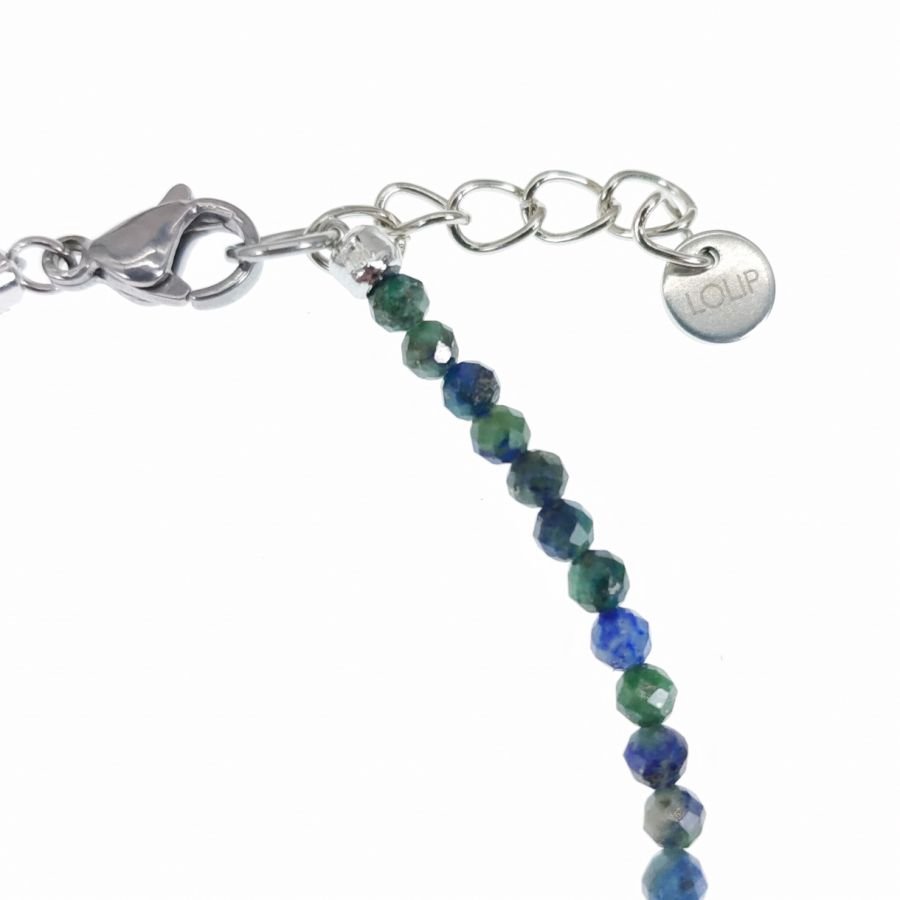 Dunne armband met Lapis Lazuli stenen 