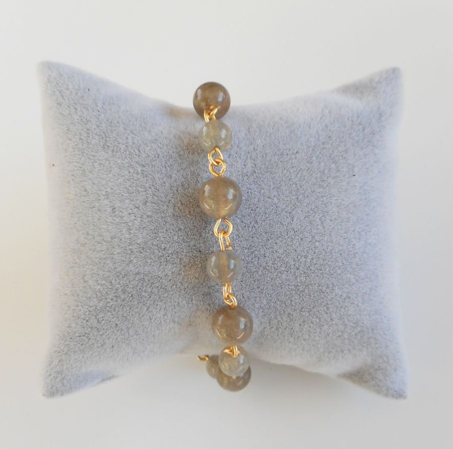 Labradoriet stenen armband