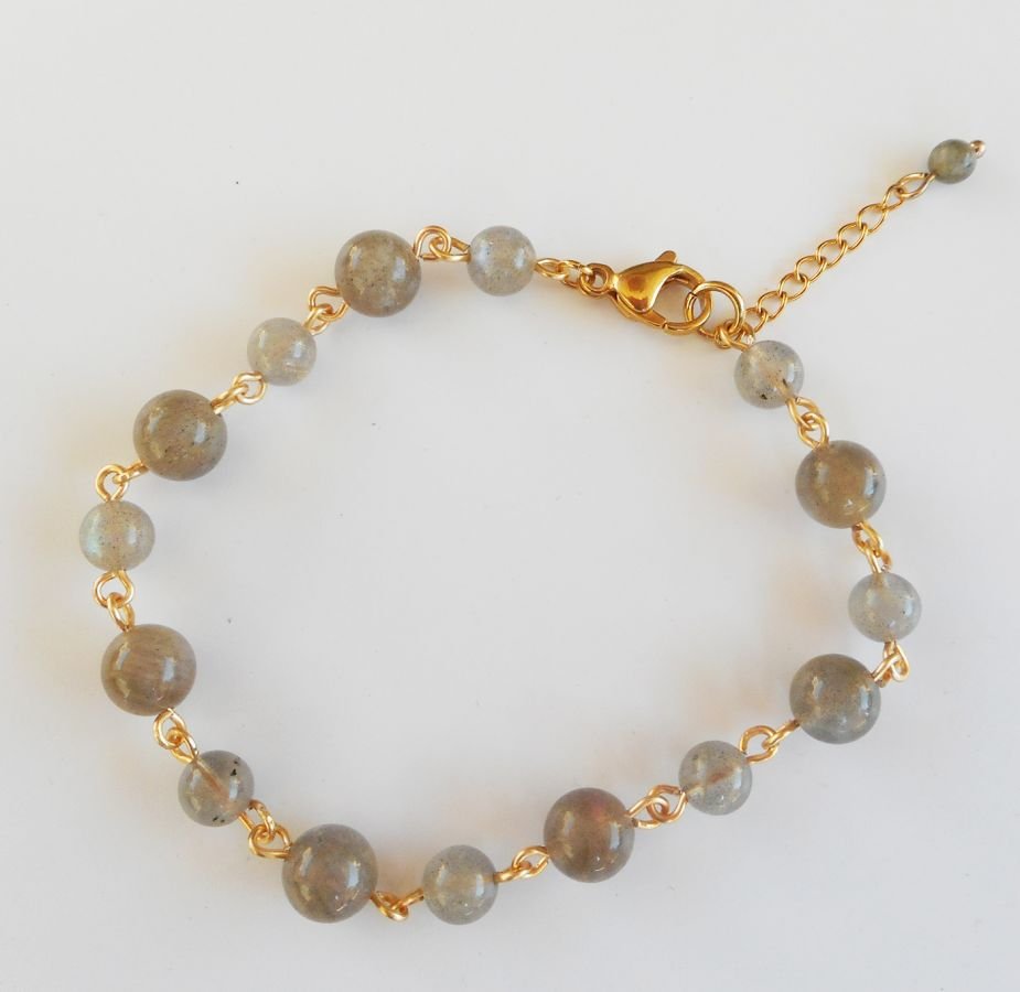 Labradoriet stenen armband