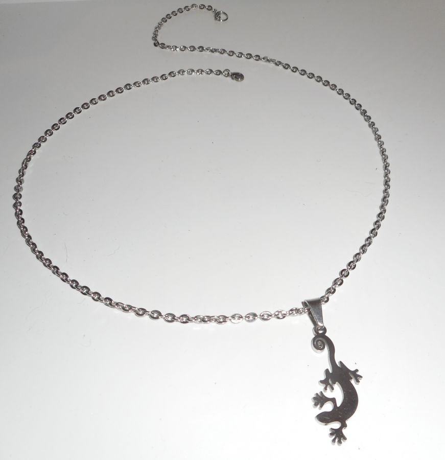 Geiko ketting aan roestvrij stalen ketting