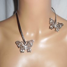 Originele Swarovski kristallen vlinderketting
