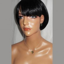 Set Groene hart hanger met Swarovski kristal aan 925 zilveren ketting