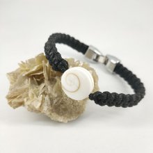 Geweven touw armband met St Lucia's oog voor geluk