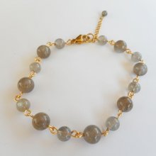 Labradoriet stenen armband