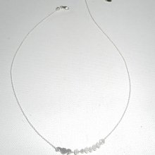 925 zilveren choker ketting met klein zeepaardje en kristallen kralen